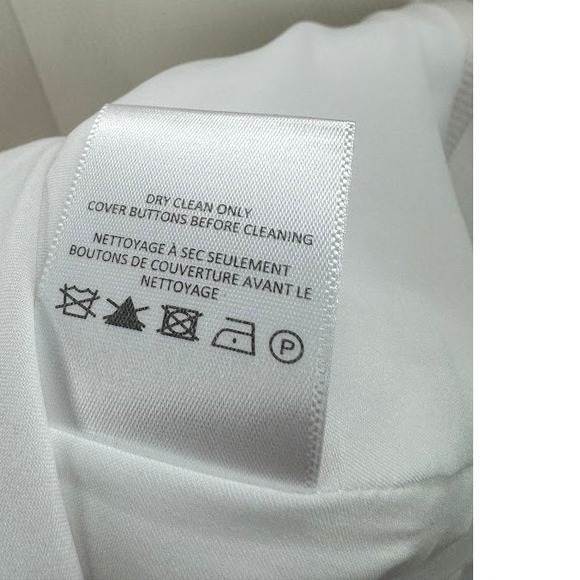 VERONICA BEARD Tamara Blazer Tortoise Shell Buttons White Sleeveless Vest Size 6 - Picture 10 of 13